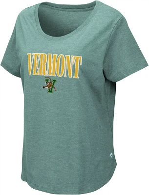 Colosseum Women's Vermont Catamounts Green T-Shirt