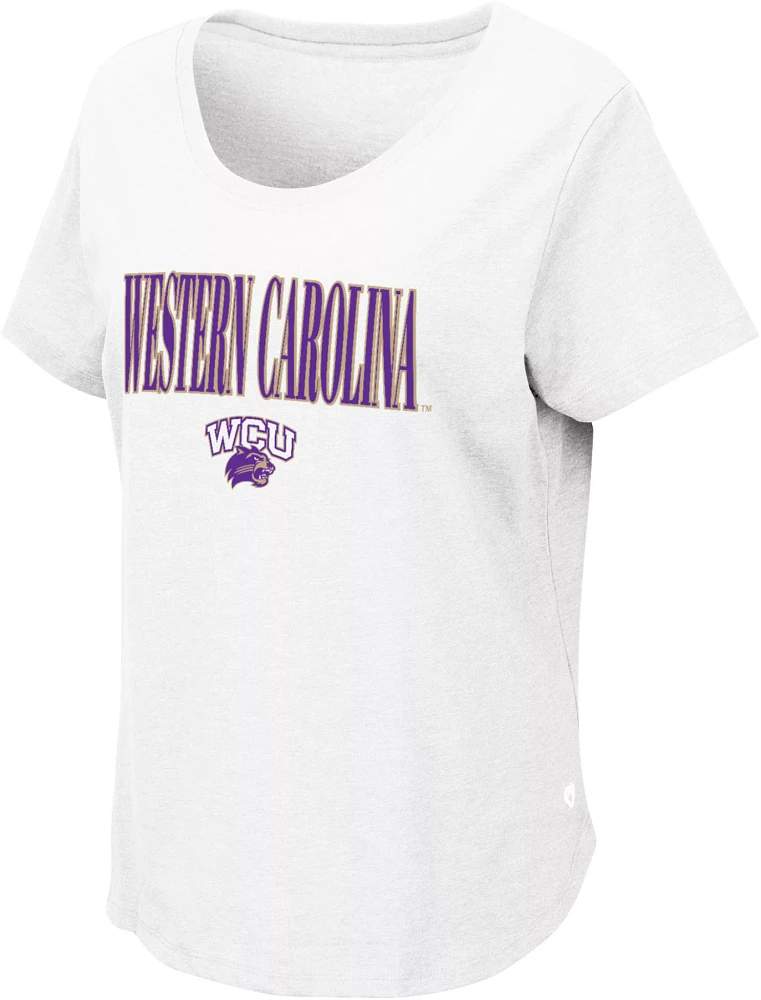 Colosseum Women's Western Carolina Catamounts White T-Shirt