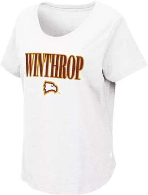 Colosseum Women's Winthrop  Eagles White T-Shirt