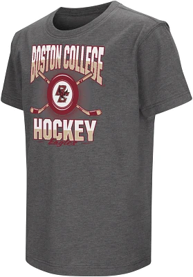 Colosseum Youth Boston College Eagles Charcoal Hockey Playbook T-Shirt