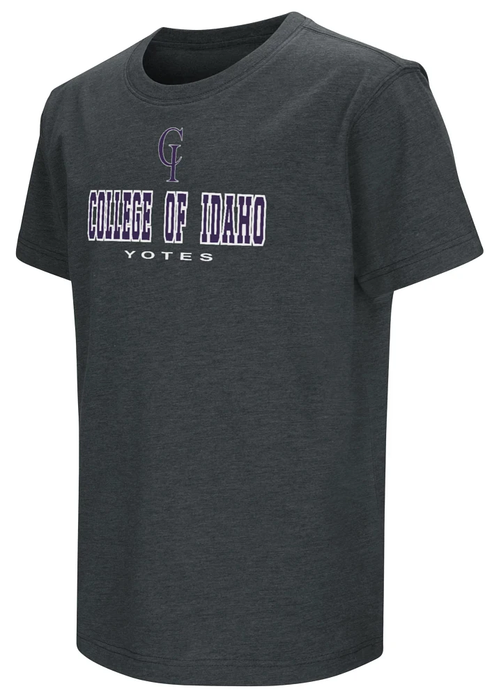 Colosseum Youth College of Idaho Yotes Black T-Shirt