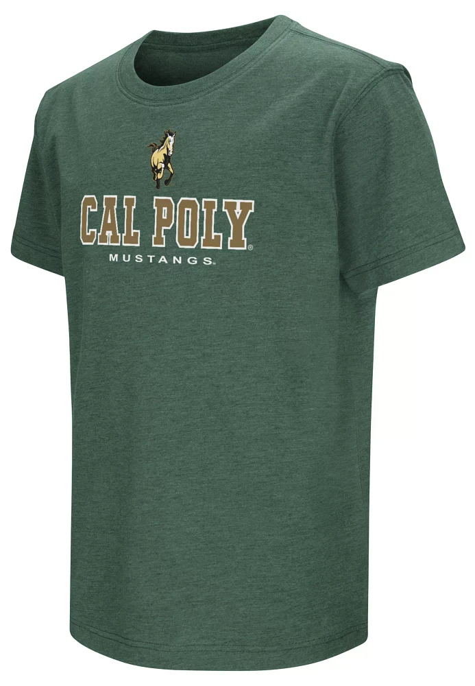 Colosseum Youth Cal Poly Mustangs Green T-Shirt