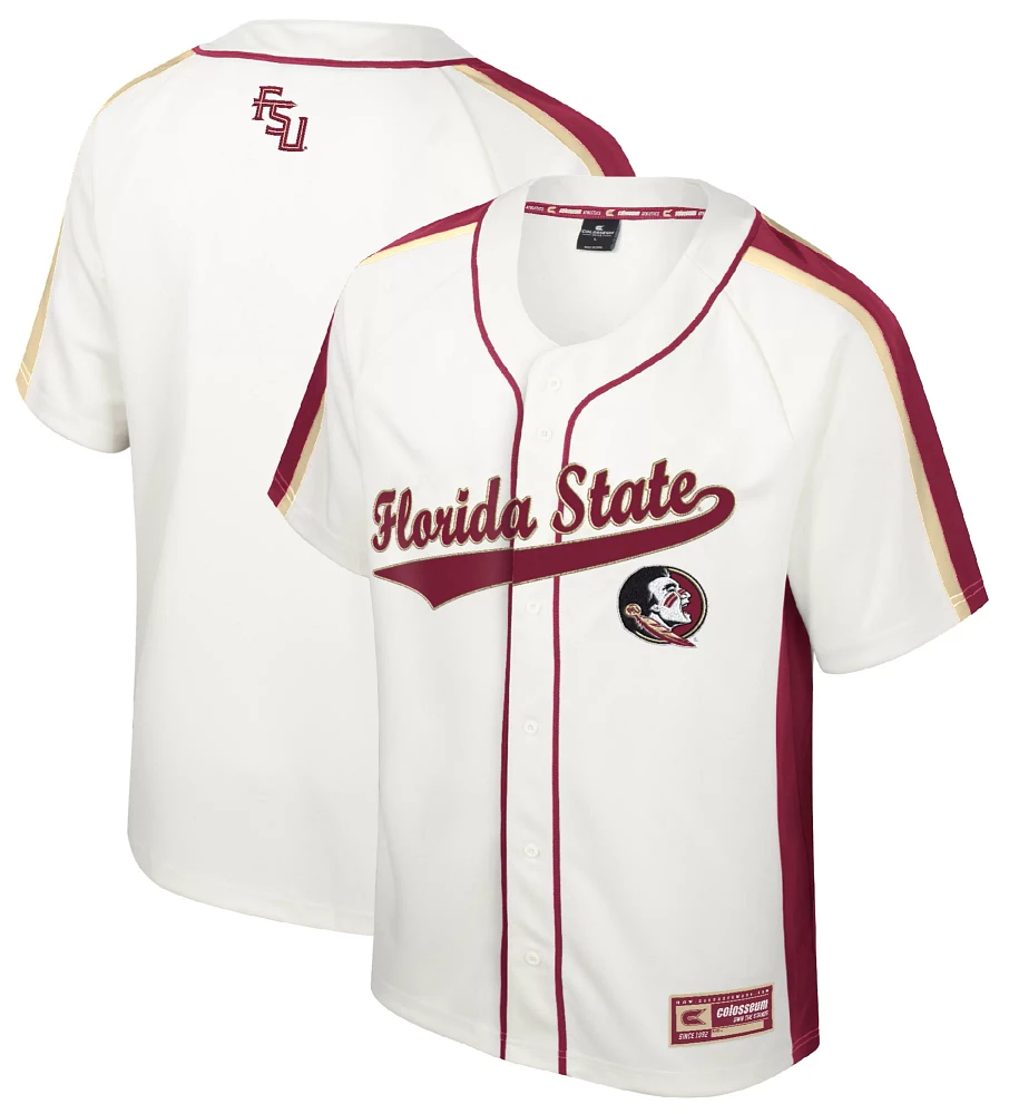 Colosseum Youth Florida State Seminoles Cream Ruth Replica Baseball Jersey