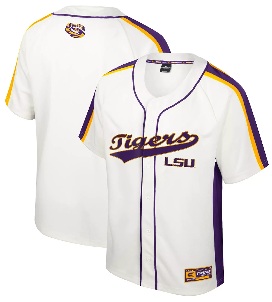 Colosseum Youth LSU Tigers Cream Ruth Replica Baseball Jersey