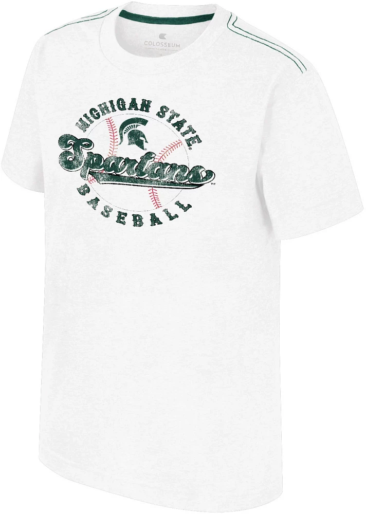 Colosseum Youth Michigan State Spartans White Will T-Shirt