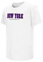 Colosseum Youth NYU Violets White T-Shirt