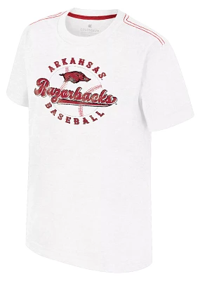 Colosseum Youth Arkansas Razorbacks White Will T-Shirt