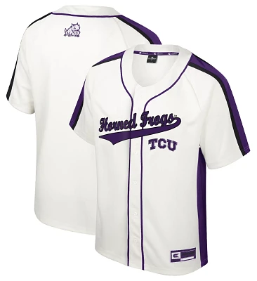 Colosseum Youth TCU Horned Frogs Cream Ruth Replica Baseball Jersey