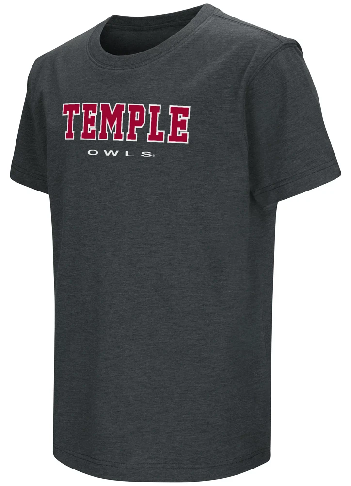 Colosseum Youth Temple Owls Black T-Shirt