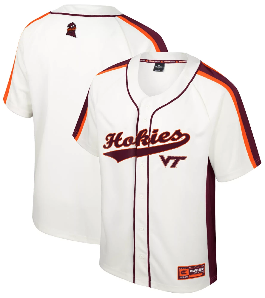 Colosseum Youth Virginia Tech Hokies Cream Ruth Replica Baseball Jersey