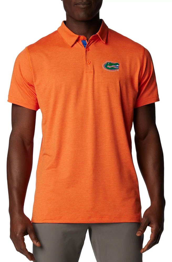 Columbia Men's Florida Gators Orange Tech Trail Performance Polo