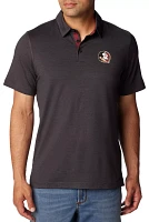 Columbia Men's Florida State Seminoles Black Tech Trail Performance Polo