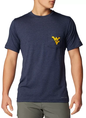 Columbia Men's West Virginia Mountaineers Blue Tech Trail Performance Shirt