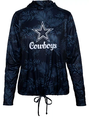 Columbia Women's Dallas Cowboys Summer All-Over-Print Navy Pullover Hoodie