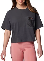 Columbia Women's Painted Peak Short Sleeve Crop Top