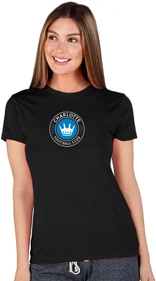 Concepts Sport Women's Charlotte FC Marathon Black T-Shirt