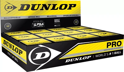 Dunlop Pro Squash Balls - 12 Pack