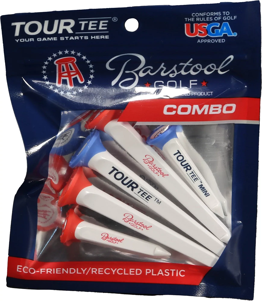 Tour Tee Barstool Golf Combo Golf Tees - 5 Pack