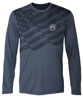 FloGrown Men's American Pride Long Sleeve Performance Shirt