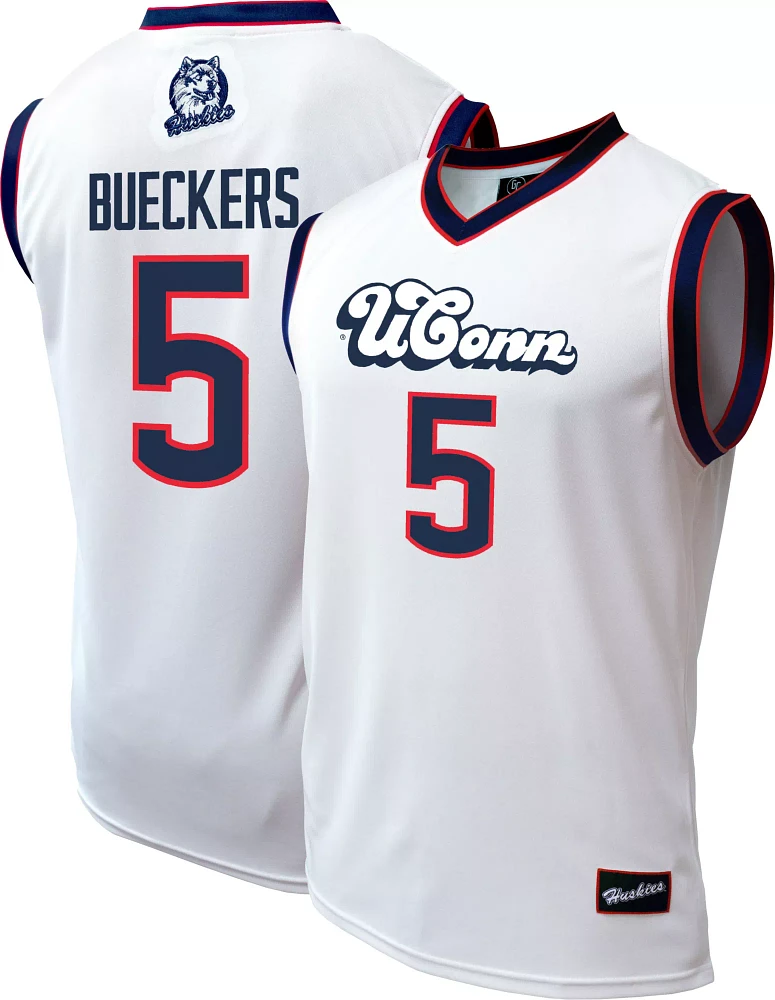 Genuine Collective Men's Connecticut Huskies Paige Bueckers #5 White Replica Basketball Jersey