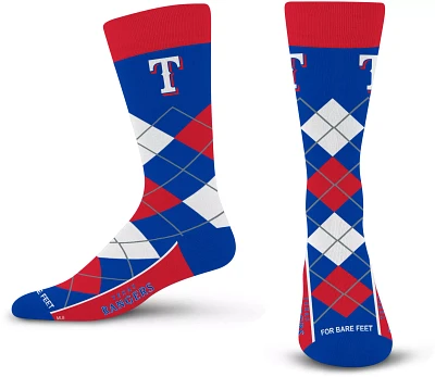 For Bare Feet Texas Rangers Argyle Socks