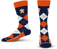 For Bare Feet Houston Astros Argyle Socks