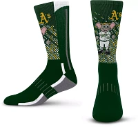 For Bare Feet Youth Oakland Athletics Mascot Socks