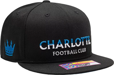 Fan Ink Adult Charlotte FC Loyalty Black Snapback Adjustable Hat