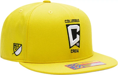 Fan Ink Adult Columbus Crew Dawn Yellow Snapback Adjustable Hat