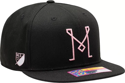 Fan Ink Adult Inter Miami CF Dawn Black Snapback Adjustable Hat