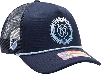 Fan Ink Adult New York City FC Atmosphere Navy Trucker Hat