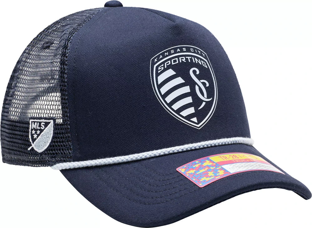 Fan Ink Adult Sporting Kansas City Atmosphere Navy Trucker Hat