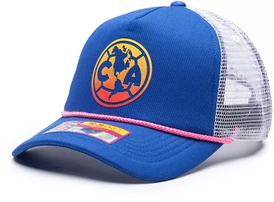 Fan Ink Adult Club America 2023 Serve Blue Trucker Hat