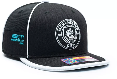 Fan Ink Adult Manchester City 1/8th Black Snapback Adjustable Hat