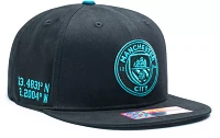 Fan Ink Adult Manchester City Locale Black Snapback Adjustable Hat