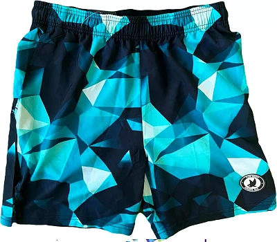 Flow Society Boys' Turquoise Diamond Geo Shorts