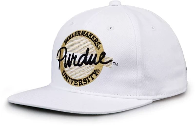 The Game Men's Purdue Boilermakers White Retro Circle Adjustable Hat