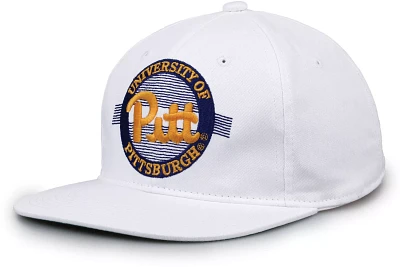 The Game Men's Pitt Panthers White Retro Circle Adjustable Hat