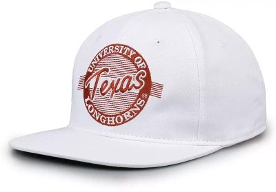 The Game Men's Texas Longhorns White Retro Circle Adjustable Hat