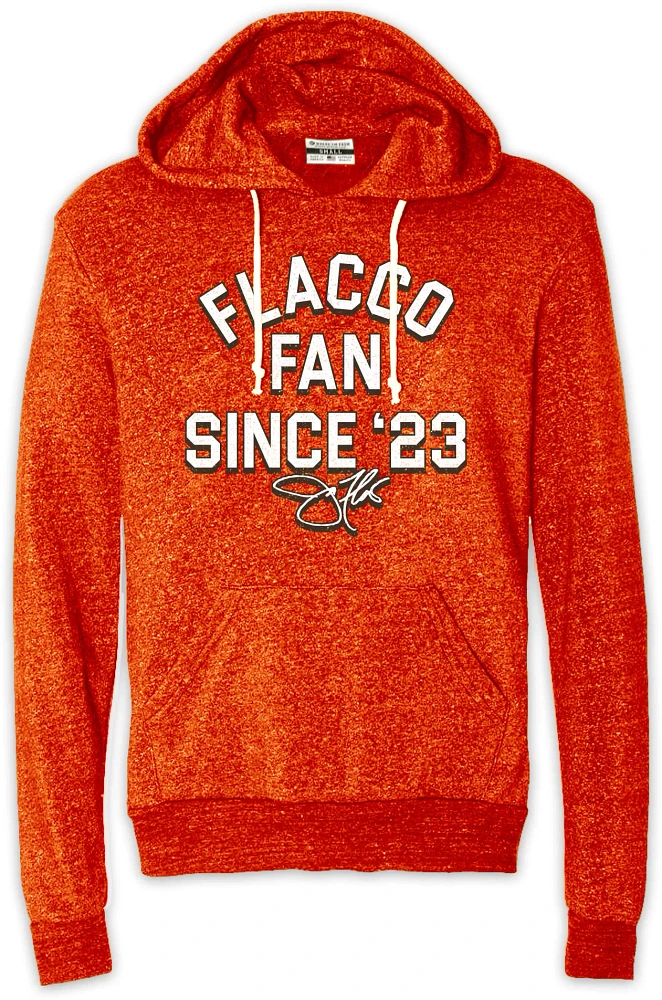 Where I'm From Adult Cleveland Flacco Fan Orange Hoodie