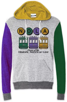 Where I'm From Adult New Orleans Streetcar Multicolor Hoodie