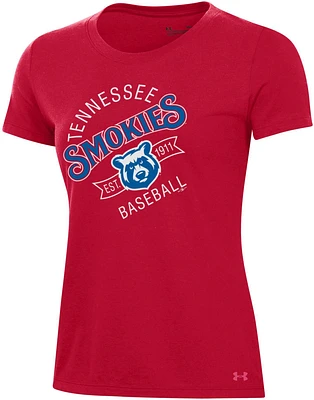 Under Armour Women's Tennessee Smokies Red Performance Cotton T-Shirt
