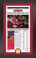 Highland Mint Super Bowl LVIII Champions Kansas City Chiefs Front Page Cover Bronze Coin Photo Mint