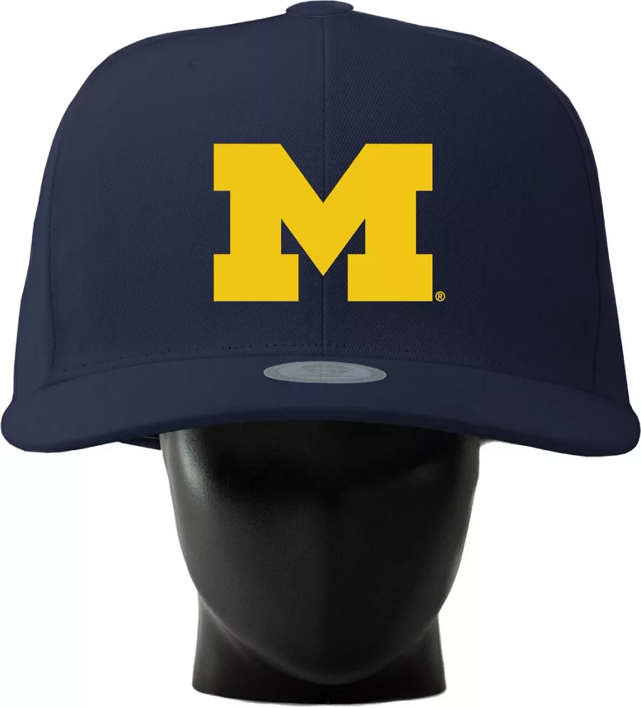 Noggin Boss Michigan Wolverines Navy Oversized Hat