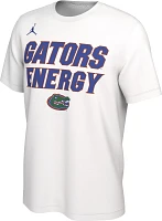 Jordan Men's Florida Gators White Dri-FIT 'Energy' Bench T-Shirt