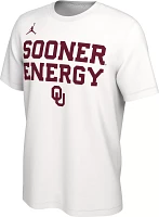 Jordan Men's Oklahoma Sooners White Dri-FIT 'Energy' Bench T-Shirt