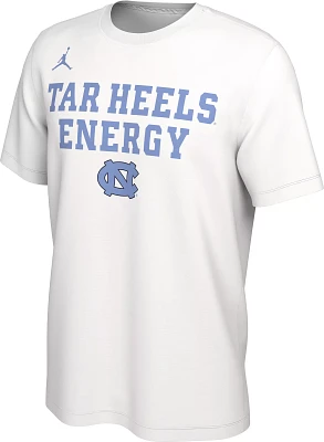 Jordan Men's North Carolina Tar Heels White Dri-FIT 'Energy' Bench T-Shirt