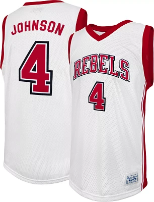 Retro Brand Men's UNLV Rebels Larry Johnson #4 White Replica Basketball Jersey
