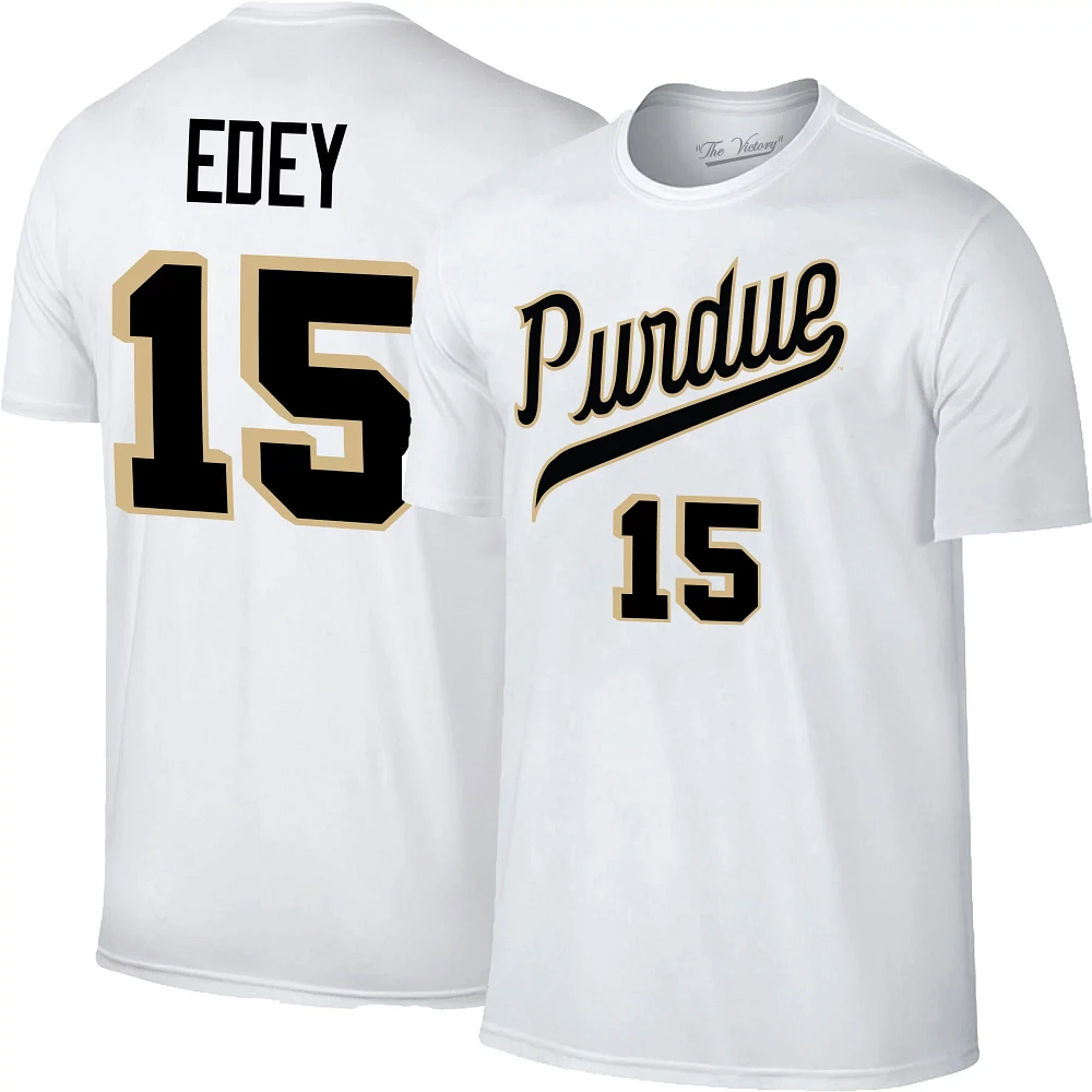 Retro Brand Men's Purdue Boilermakers Zach Edey #15 White T-Shirt