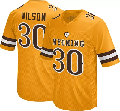 Retro Brand Men's Wyoming Cowboys Logan Wilson #30 Gold Replica Football Jersey